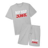 Hip Hop Junkie - Oversize Tee & Shorts Combo